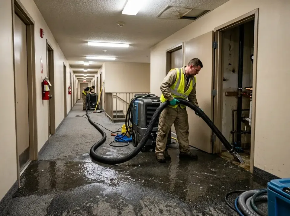 multi-unit-apartment-hallway-f-005 — frequently asked questions, Emergency Burst Pipe Water Extraction & Removal in Union, OH